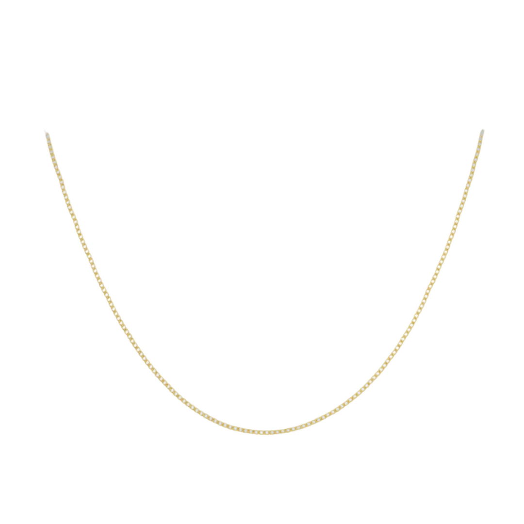 9ct Yellow Gold 50 Flat Curb Chain