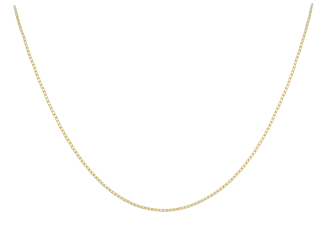 9ct Yellow Gold 50 Flat Curb Chain