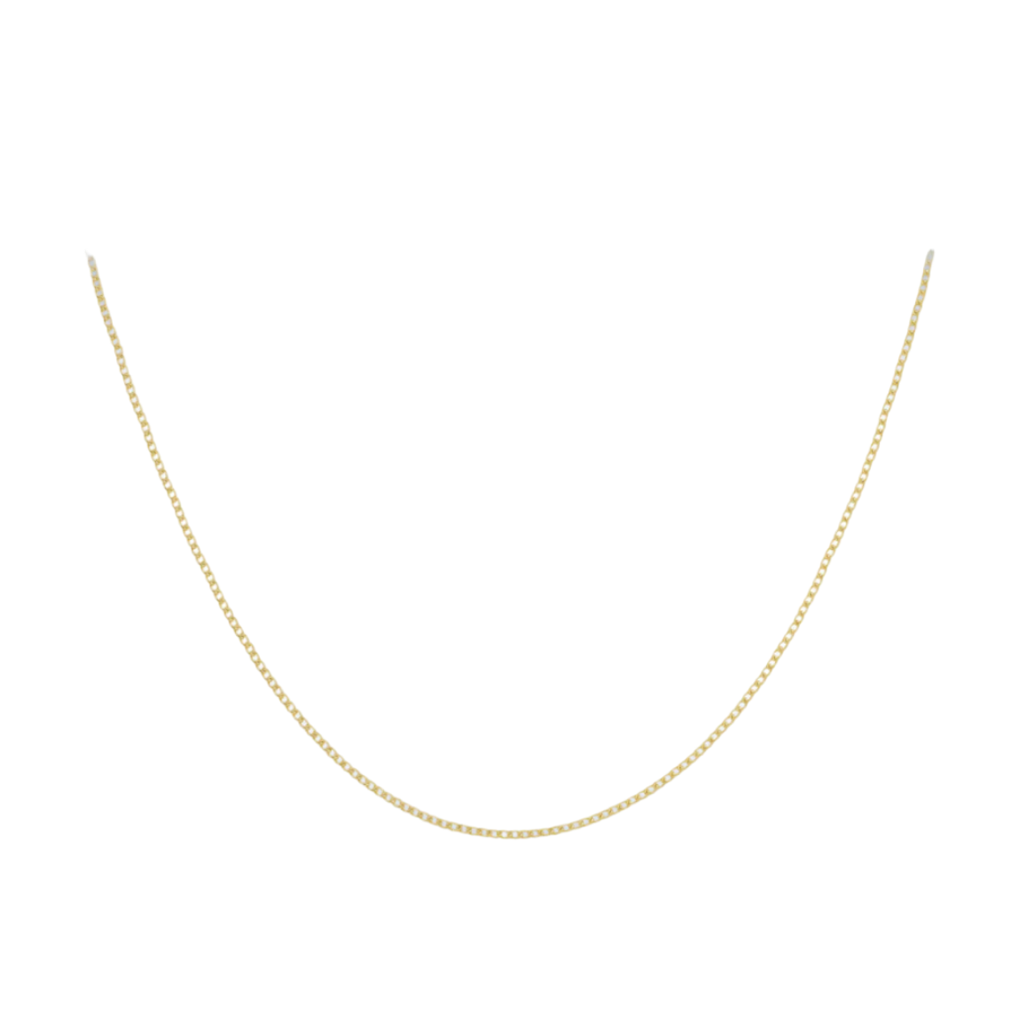 9ct Yellow Gold 50 Flat Curb Chain