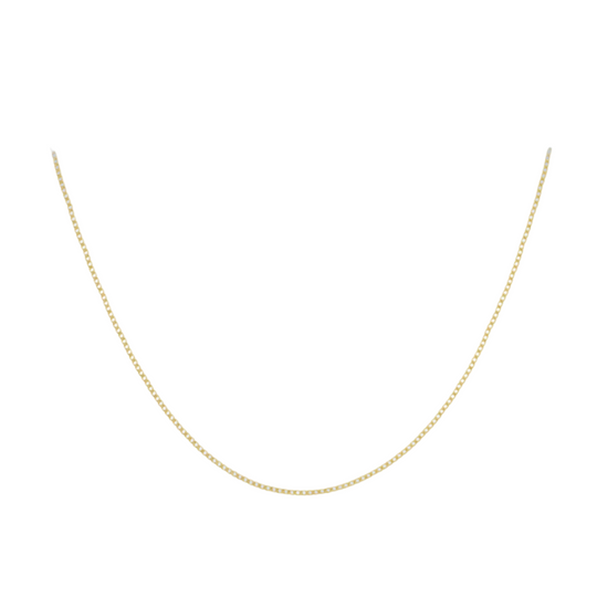 9ct Yellow Gold 50 Flat Curb Chain