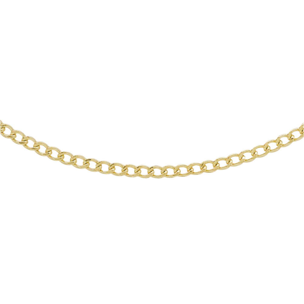 9ct Yellow Gold 50 Flat Curb Chain