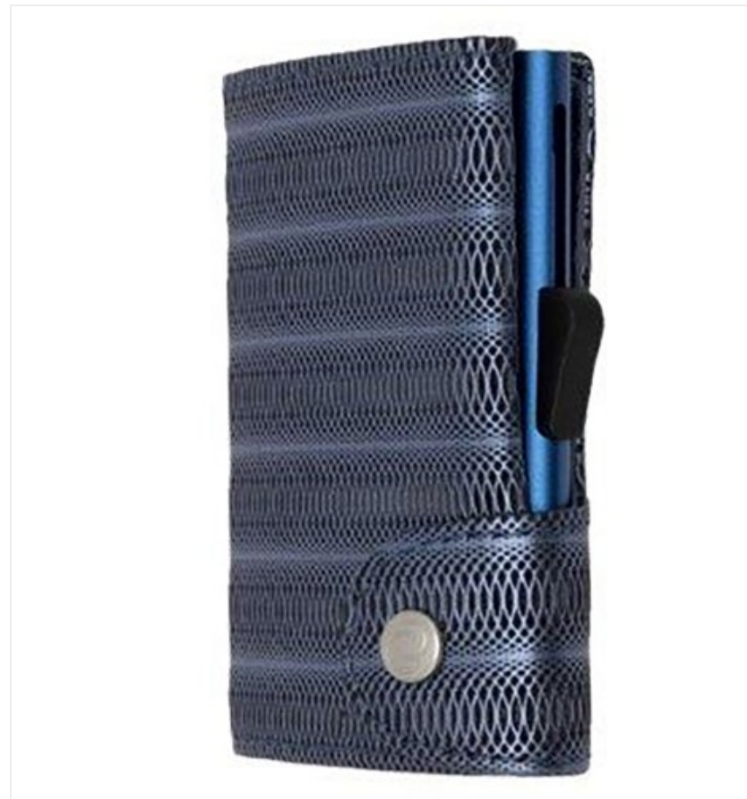 C-Secure Blue Metallic Leather