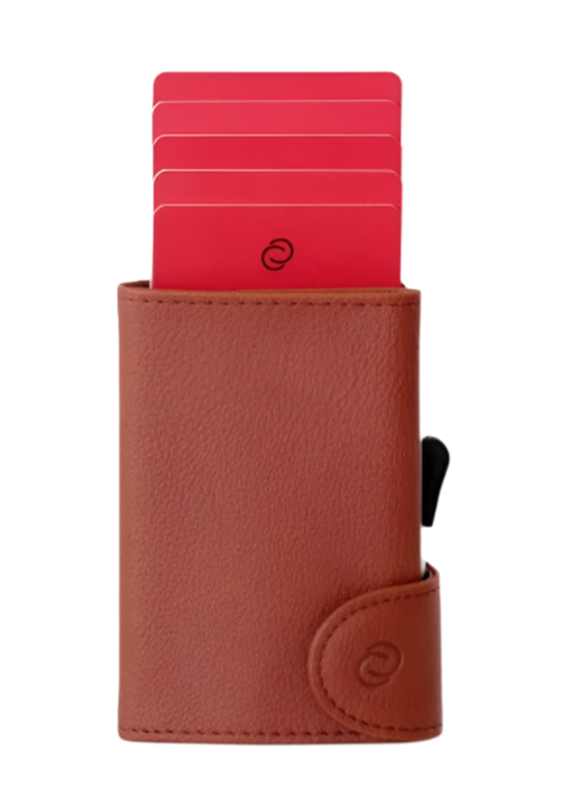 C-Secure PU Wallet - Light Brown