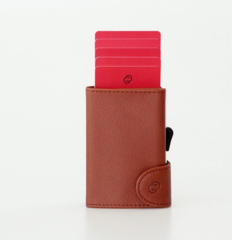 C-Secure PU Wallet - Light Brown