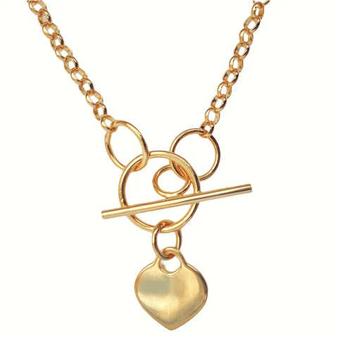 T-Bar Chain In 18ct Gold Plated