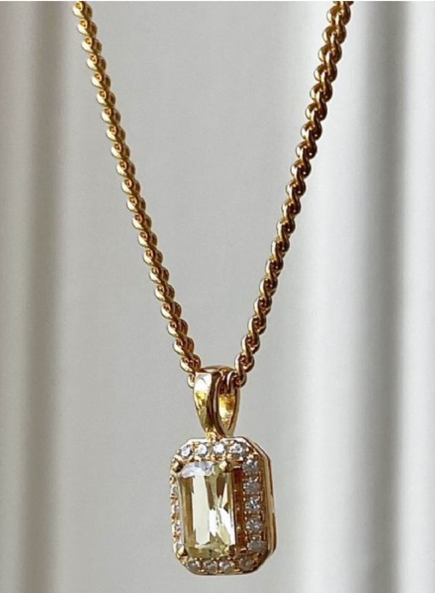 Collier Met Vintage Look Pendant Goud