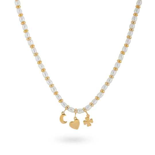 24 Kae Beaded Pearl Necklace With Pendants
