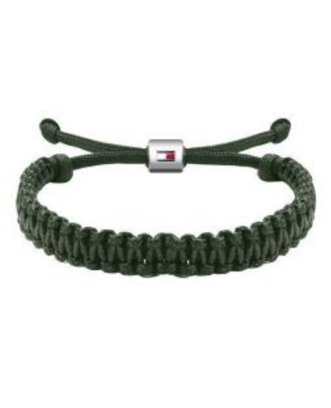 Tommy Bracelet In Green Rope