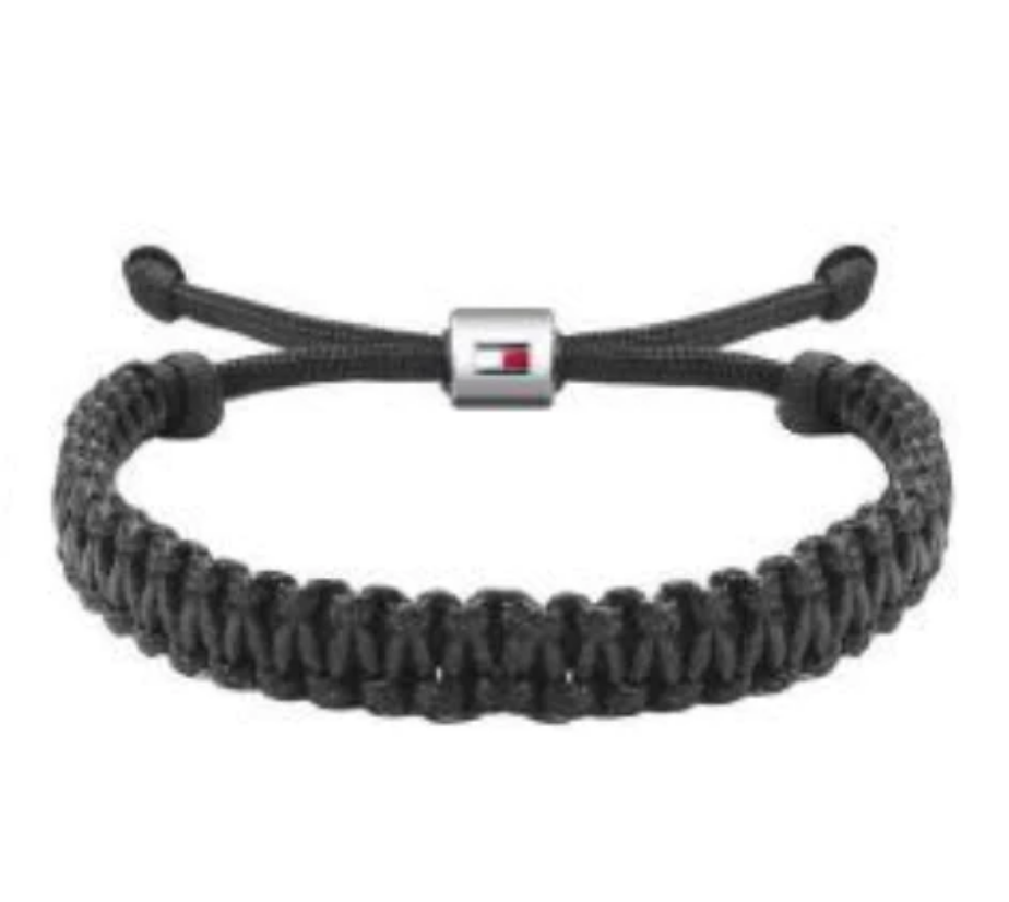 Tommy Black Rope Bracelet