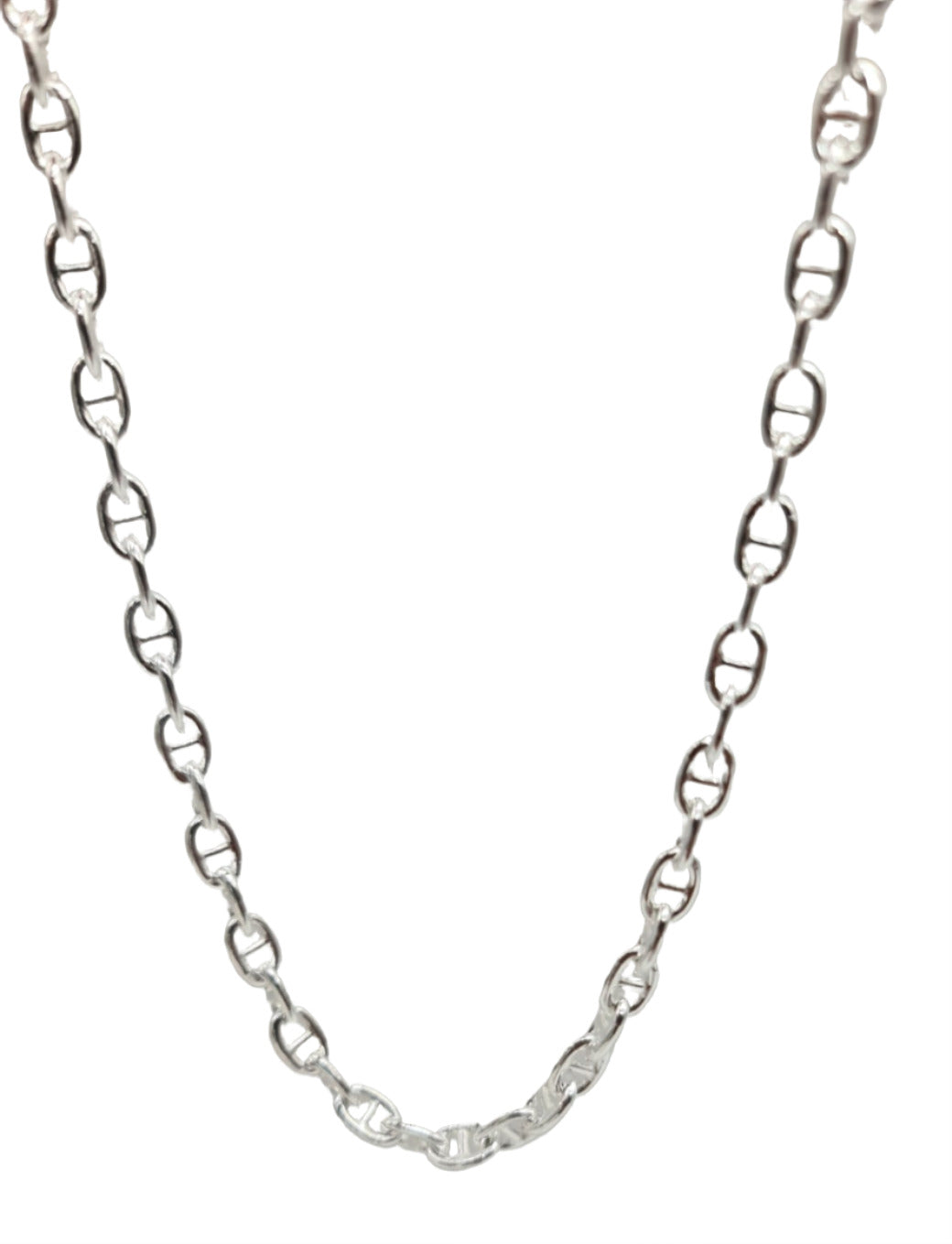 Sterling Silver Anchor Chain Necklace