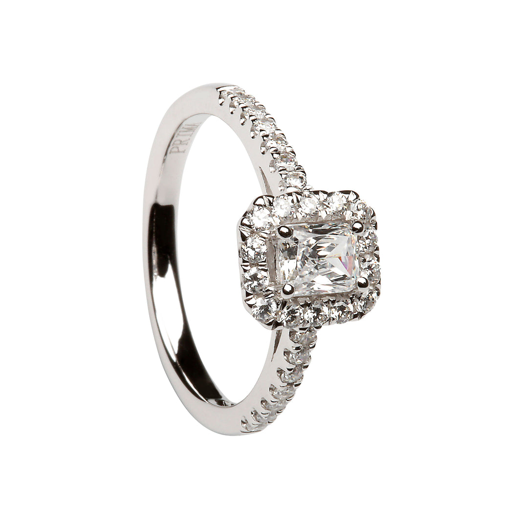 Halo Diamond Engagement Ring