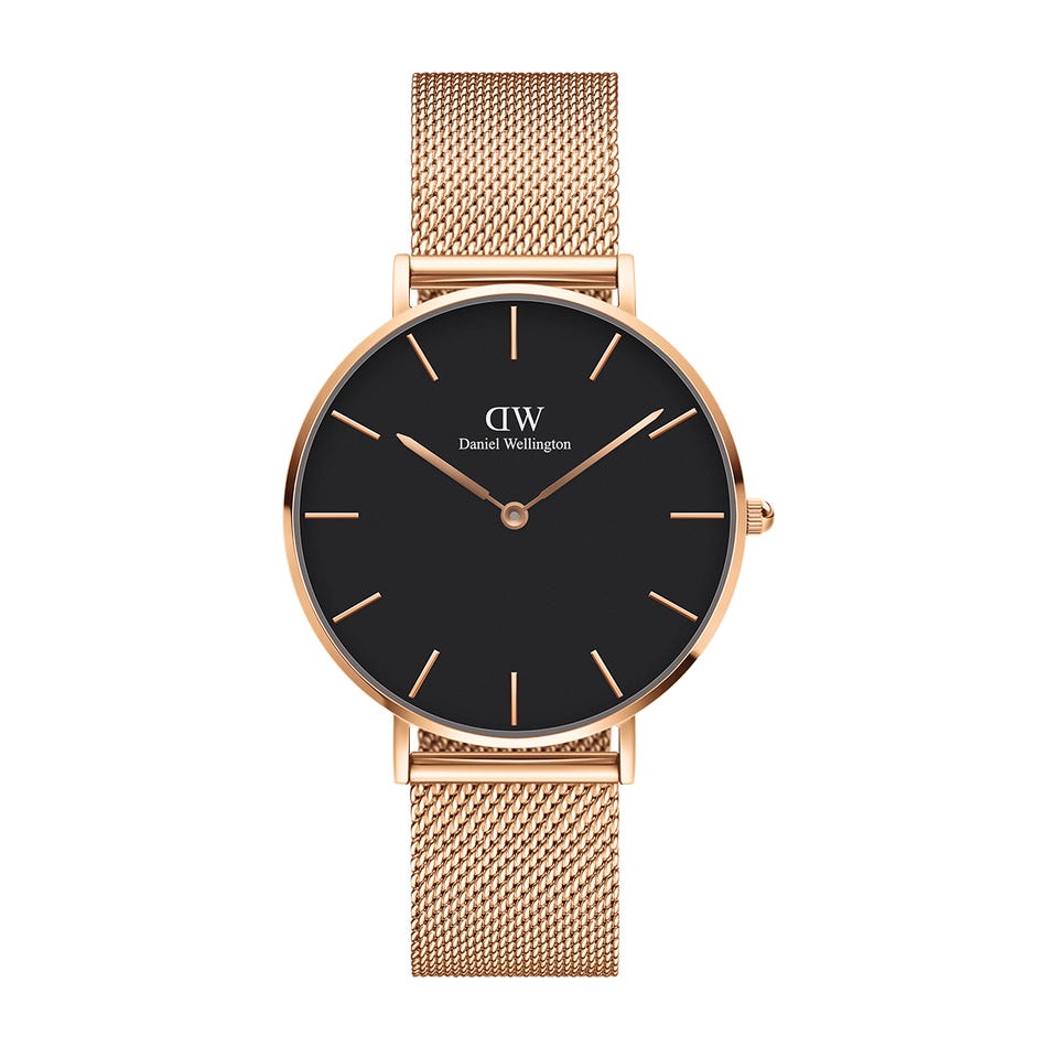 Classic Petit Melrose Watch with Black Dial