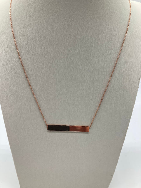 9ct Rose Gold Bar