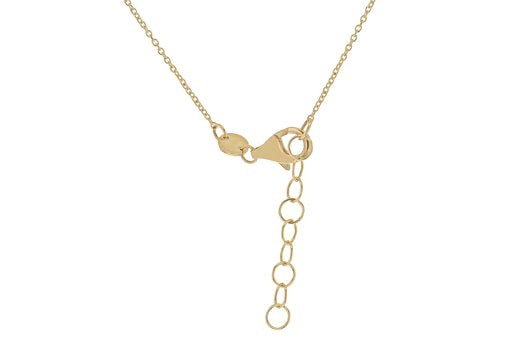 Yellow Gold Diamond Cut Ring Necklace