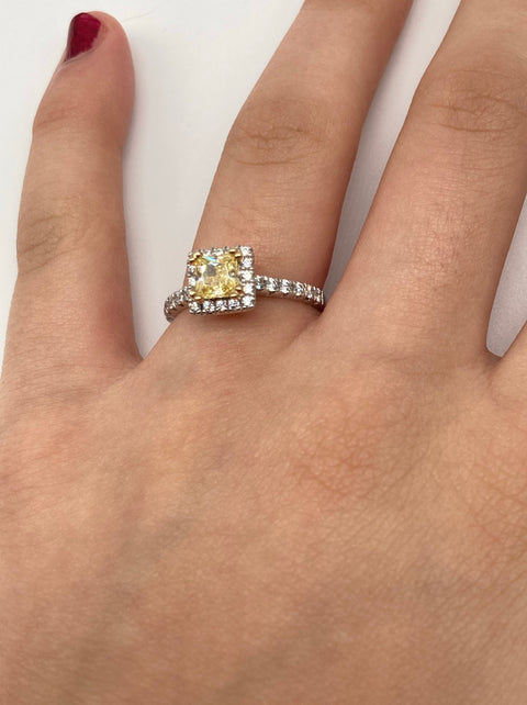 Yellow Diamond Engagement Ring