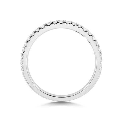 Platinum Diamond Half Eternity Ring