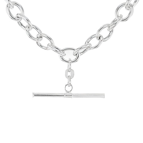 Solid Silver T-Bar Chain