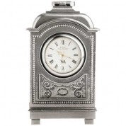 Period Style Pewter Carriage Clock