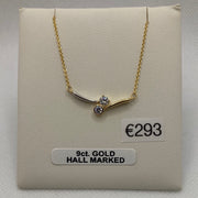 Stunning 9ct Gold yellow and white gold pendant