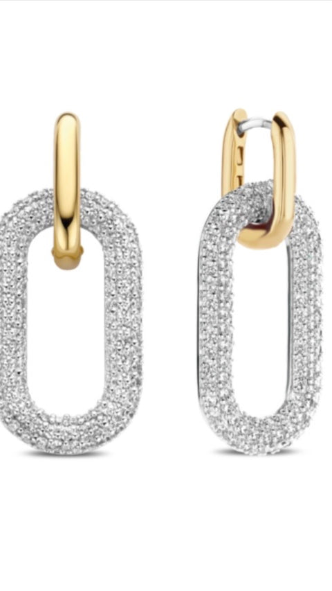 TI SENTO - Milano Gold Plated Silver Earrings