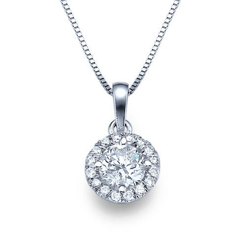 Classic Round Diamond Pendant