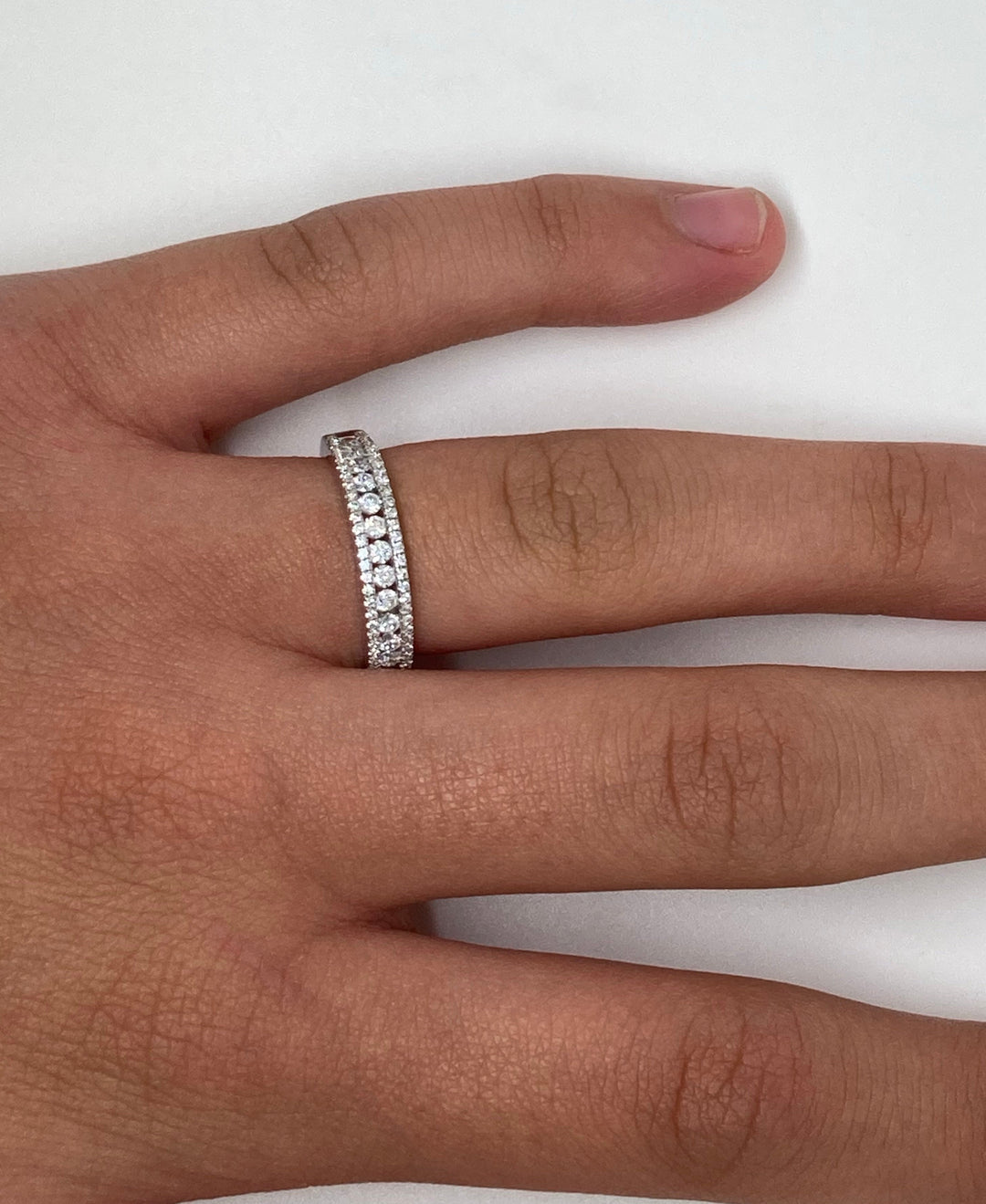 Channel Set Diamond Ring