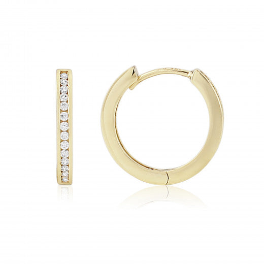 9ct Yellow Gold With Cubic Zirconia