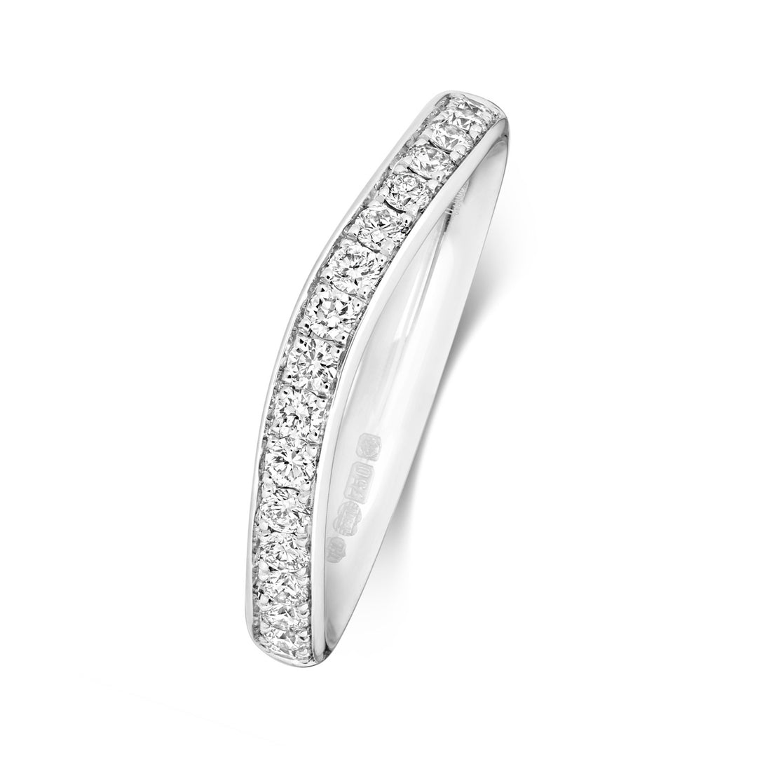 18ct Diamond Wave Ring