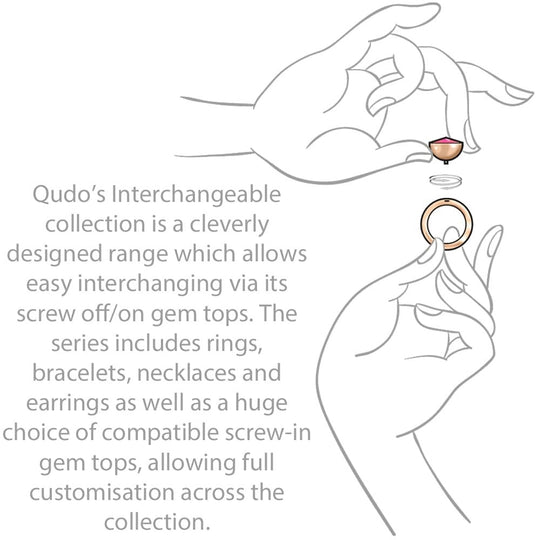 Qudo Silver Thick Ring Band