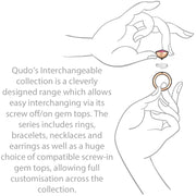 Qudo Silver Thick Ring Band