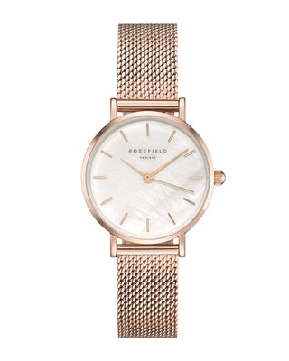 The Small Edit White & Rose Gold Watch