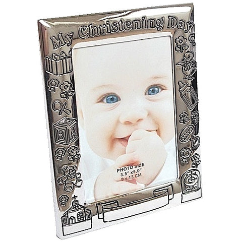 Silver Plated Christening Frame