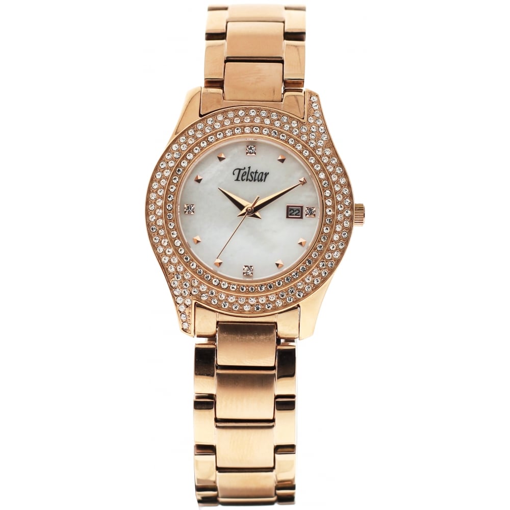 Telstar Ladies Rose Plated Watch