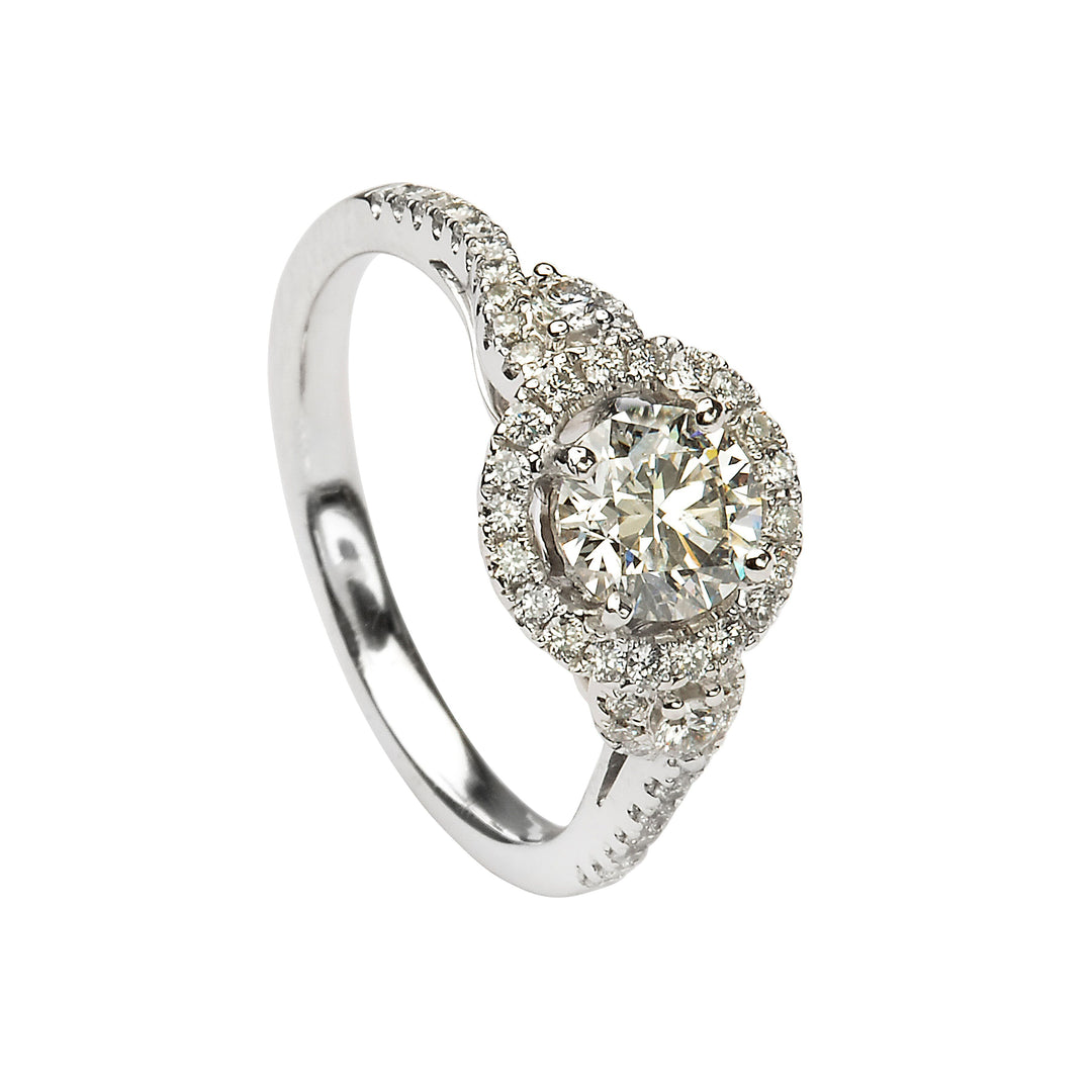White Gold Engagement Ring - Main Image